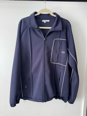 DOPE Black Full-Zip Track Jacket with White Logo